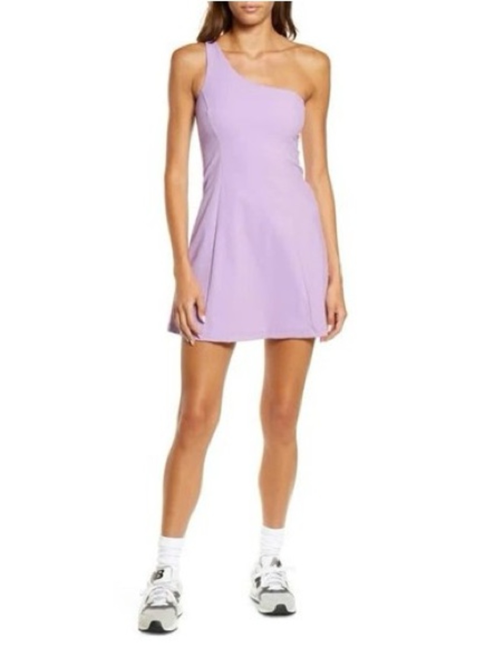 Outdoor Voices One Shoulder Dress in Maypop